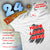 24 Screen Printed Tees (Front Print) & Tag Prints